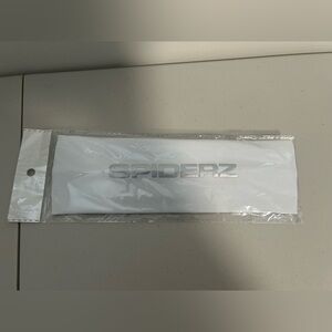 Spiderz Softball Headband Stretch Grippy Cinched White